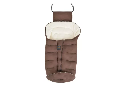Cangaroo fluffy téli bundazsák lábán erősített 100cm barna/bézs