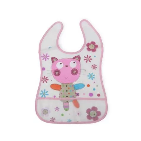 MONI Happy meal vízálló előke pink