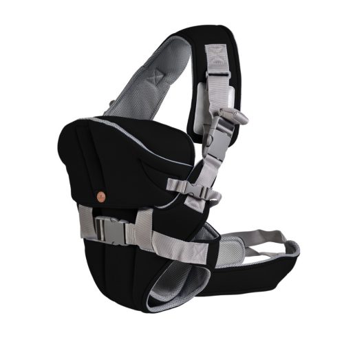 CANGAROO Carry go hordozó 4 pozíciós, kapucnis fekete