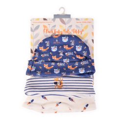 CANGAROO Tibby sapkák 3 db/csomag 0-3 hó méret kék