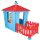 Pilsan ház kerítéssel kék/piros