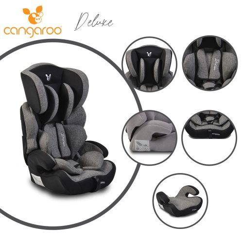 CANGAROO Delux autós ülés s.szürke