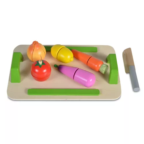 Moni toys fajáték fa szeletelhető zöldség szett
