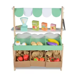 Moni toys fajáték fa szupermarket szett 50x45x21cm