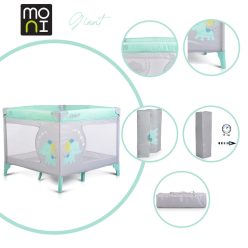 Moni giant járóka összecsukható menta