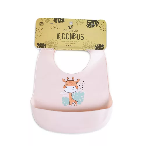 Cangaroo rooibos szilikon előke pink zsiráf