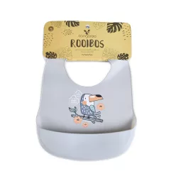 Cangaroo rooibos szilikon előke szürke madár