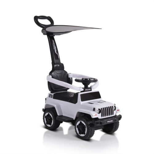 Moni bébitaxi police napfénytetővel fehér