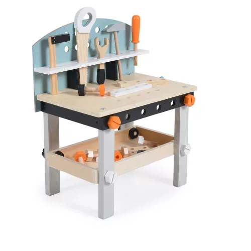 Moni toys fajáték fa szerelőpad 49x45x 29.5cm