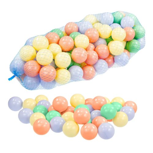 Mochtoys 100 dbos labda hálóban pasztell