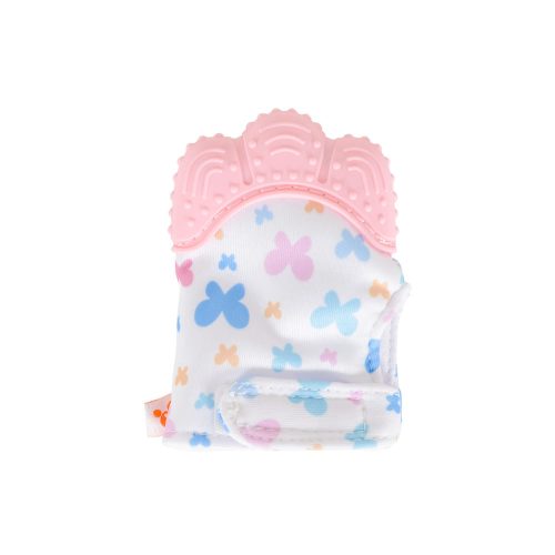 CANGAROO Olive szilikon rágóka fogzáshoz rózsa