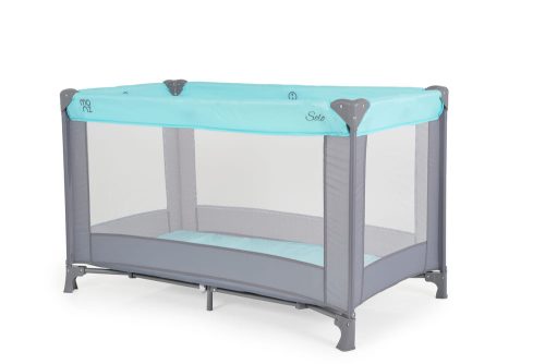 Moni solo összecsukható utazóágy 1 szintes menta