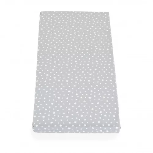 MONI Classico szivacsmatrac 9cm 120x60cm textil huzat szürke csillagos