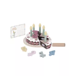 Tooky toy fajáték szülinapi torta szett pasztel színű