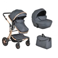   CANGAROO Polly 2 in1 babakocsi szett:sport+mózes+kistáska 107985 fekete