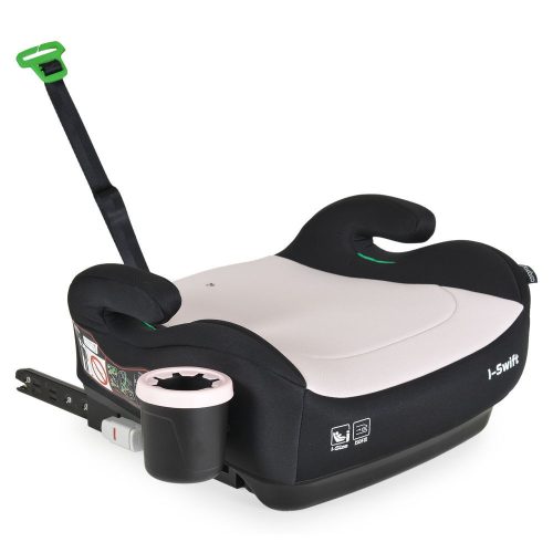 MONI I-swift ülésemelő pohártartóval 125-150cm i-size és isofix pink