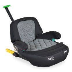   MONI Jax autós ülésmagasító háttámlával 125-150cm rögzítő hevederrel, isofix szürke