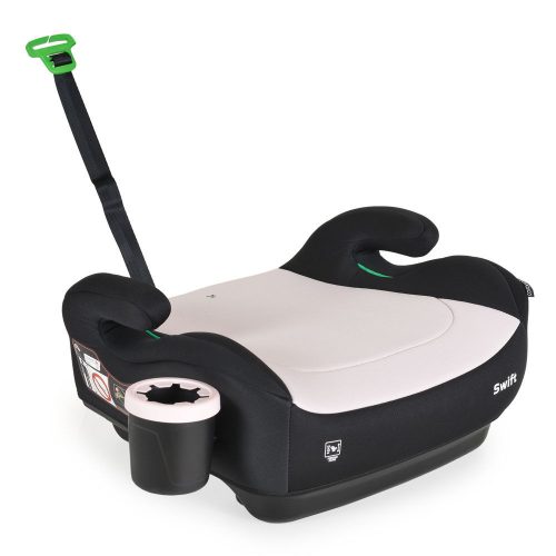 MONI Swift ülésemelő i-size pohártartóval, hevederrel 125-150cm pink