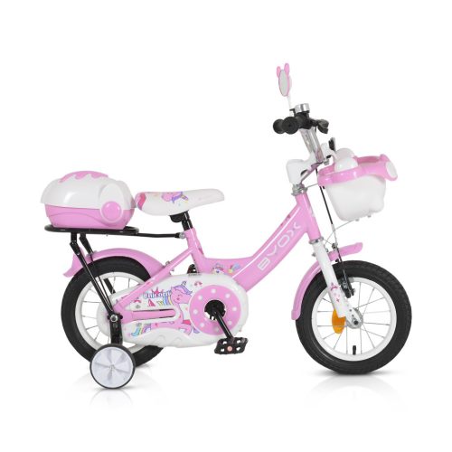 Bicikli byox gyerek kerékpár 12es méret lány pink 1202 unikornis