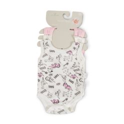 CANGAROO Babaruha body 3 dbos ujjatlan body szett pink