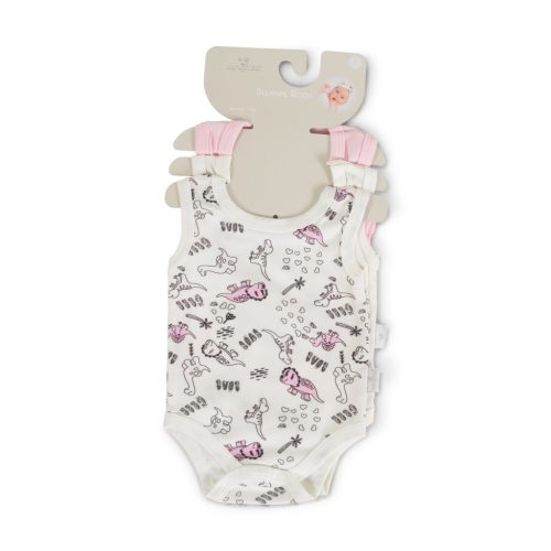 CANGAROO Babaruha body 3 dbos ujjatlan body szett pink