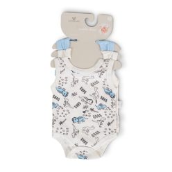 CANGAROO Babaruha body 3 dbos ujjatlan body szett kék