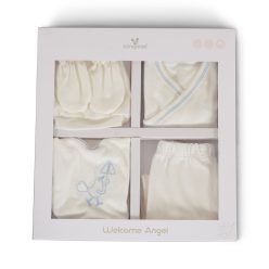   CANGAROO Babaruha kihozós szett, újszülött ruhacsomag díszdobozban kék