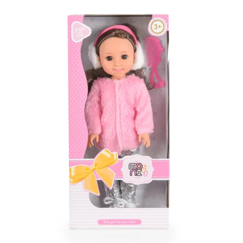 MONI Baba 38cm hajasbaba téli ruhában