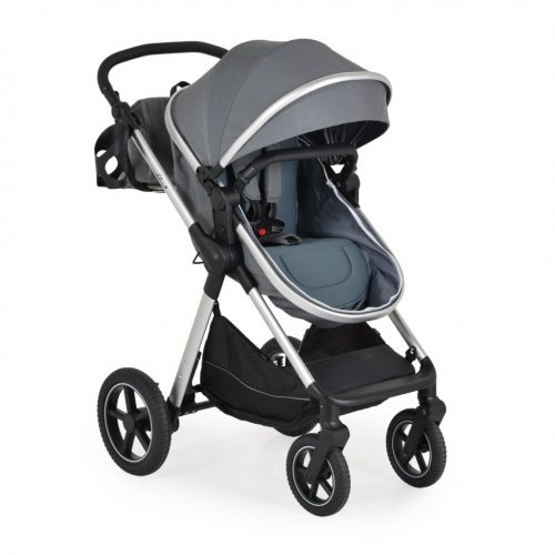 MONI Alina 2in1 babakocsi szett átalakítható babakocsi+autós hordozó titanium szürke