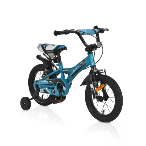 Byox rapid gyerek kerékpár 14es méret fiú cyan kék