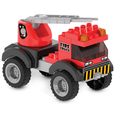 Pilsan építőjáték kis készlet tűzoltó piros