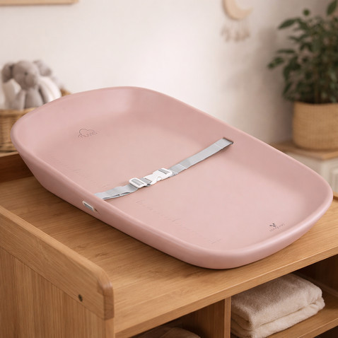 CANGAROO Nuvia pelenkázó alátét szilikon rózsaszín