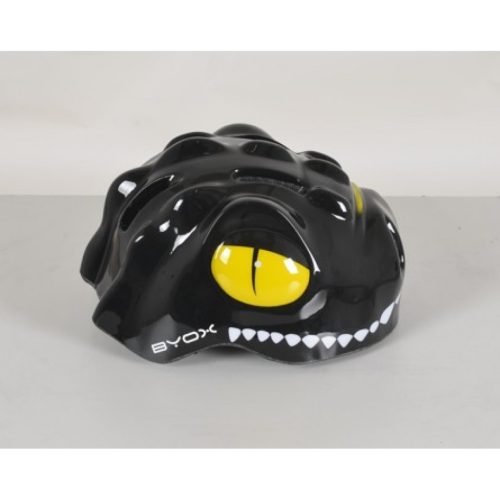 BYOX Biciklis sisak dino gyerek tarajos fekete