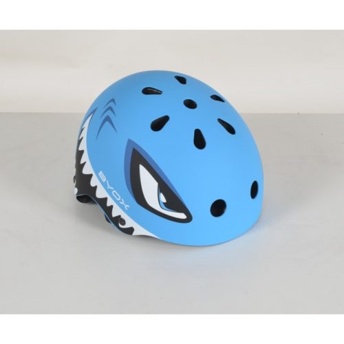 BYOX Biciklis sisak shark cápa 48-54 méret kék