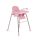 MONI Century etetőszék műanyag játékhíddal pink