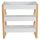 CANGAROO Timber fa pelenkázó állvány polccal fehér/natur