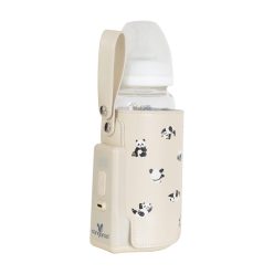   Cangaroo Caliente cumisüveg melegen tartó, hordozható, usb-c töltővel nagy bézs