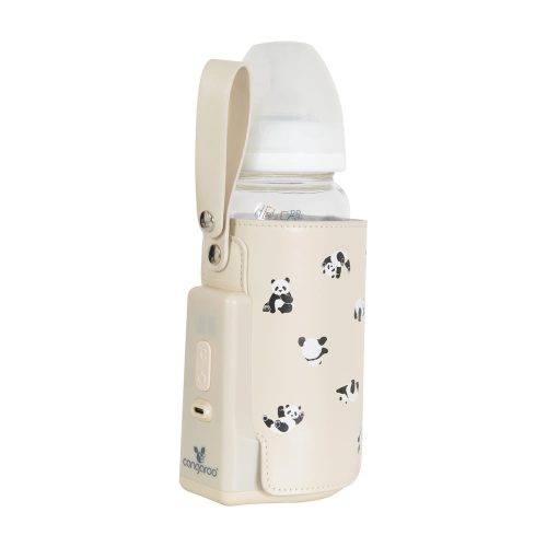 Cangaroo Caliente cumisüveg melegen tartó, hordozható, usb-c töltővel nagy bézs