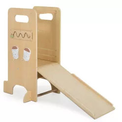 MONI Big ben fa csúszdás tanuló torony 4in1
