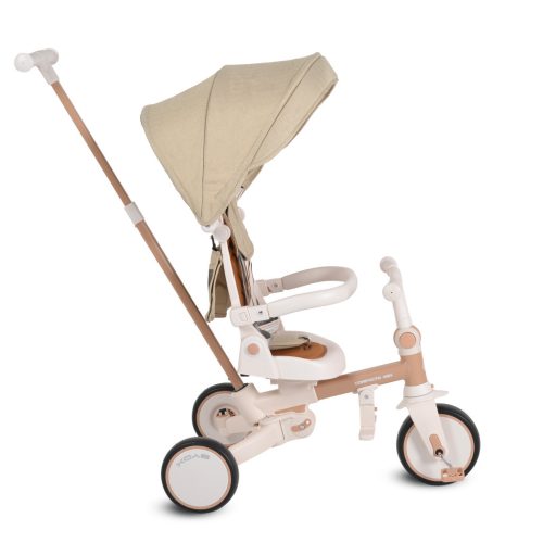 MONI Compacto új 3in1 tricikli multifunkciós, futóbiciklivé alakítható bézs