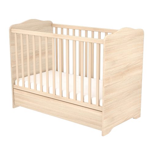 Timba Zárt végű ágyneműtartós gyermekágy borostyán 60*120