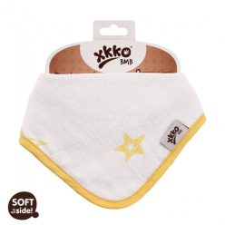   Xkko nyálkendõ patentos bambusz citromsárga csillagok BMBBND018