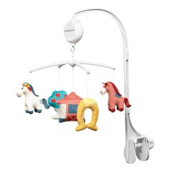   BabyOno zenélõ-forgó elektromos - utazóágyra és fa kiságyra - Lovak 793