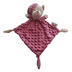   Gamberritos szundikendõ - plüss buborékos anyagú maci gránátvörös 10702