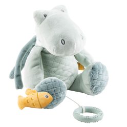   Nattou felhúzós zenélõ játék plüss nagy Romeo, Jules and Sally - Romeo, a krokodil