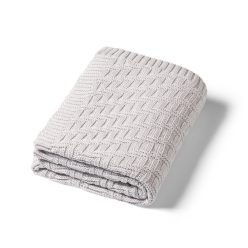   BabyOno babatakaró organikus pamut kötött 75x100cm szürke 1647/02