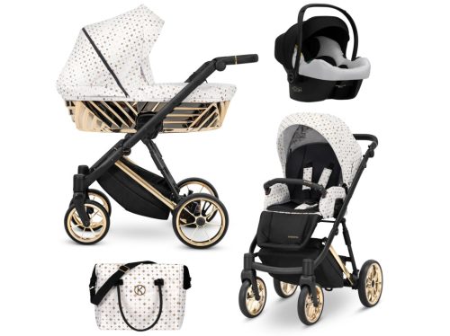 Kunert Ivento Glam 3:1 multifunkciós babakocsi Fehér apró mintás