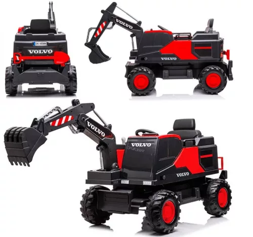 Volvo akkumulátoros kotrógép elektromosan mozgatható kanállal