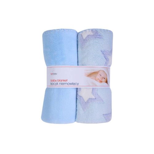 DuetBaby Takaró Plüss 2 db-os Kék