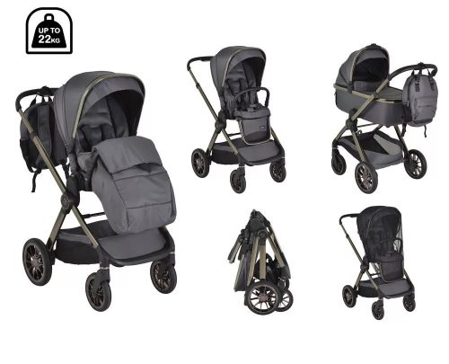 CANGAROO Iclick babakocsi 4:1 szett szürke